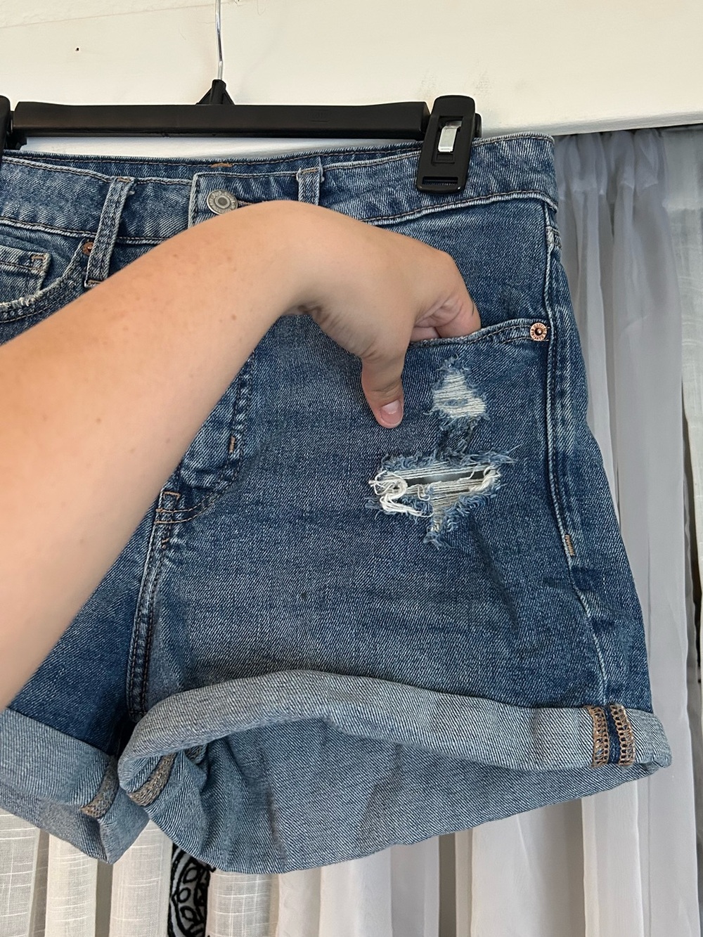 Classic Blue Denim Shorts Size 12 - Picture 6 of 7